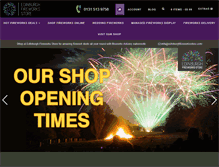 Tablet Screenshot of edinburghfireworksstore.com